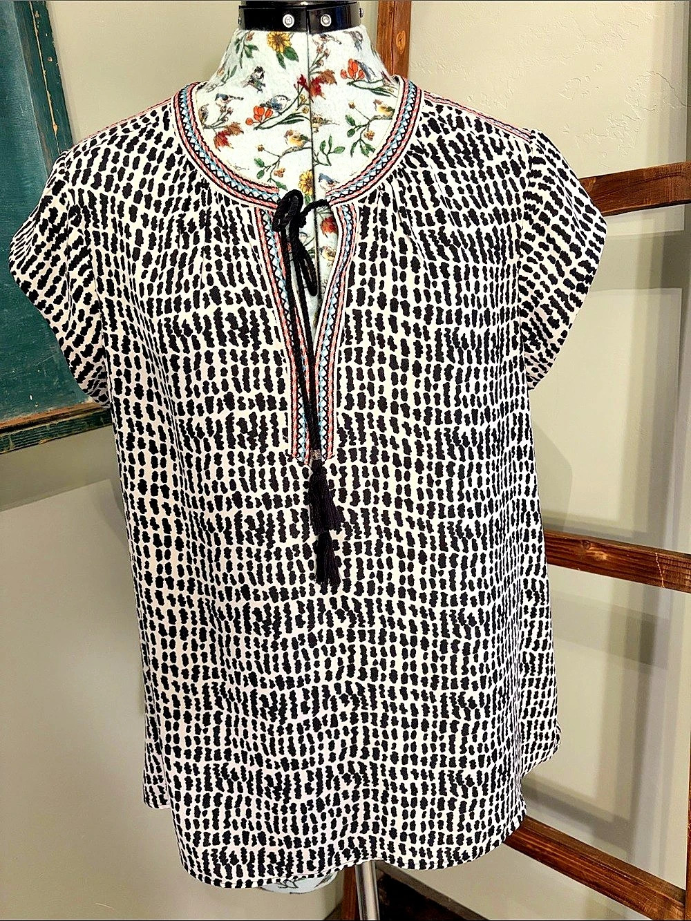 daniel rainn Animal Print Tunic Polyester Large